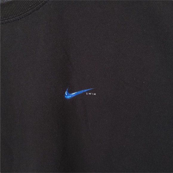 Nike Just Do It Swim T Shirt Mens Size XXL Black Blue Graphic - Picture 9 of 11